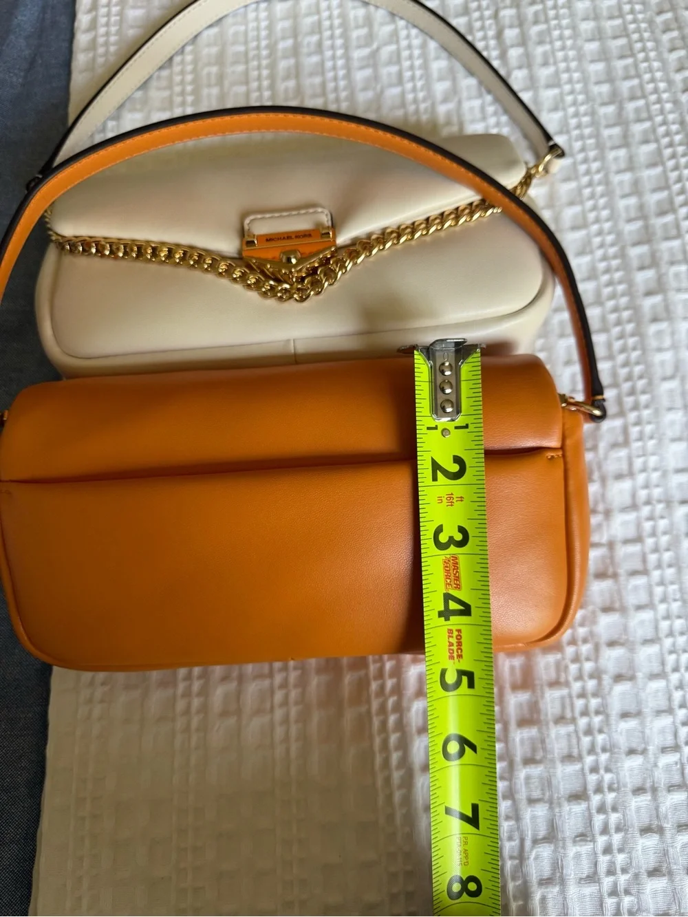 Michael Kors Orange Leather Shoulder Bag